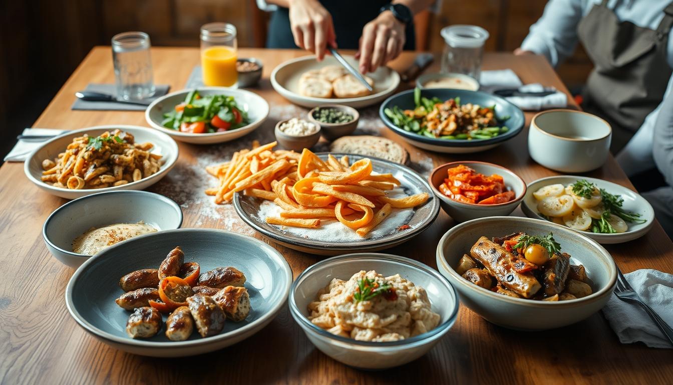 Fresh seasonal cooking dish